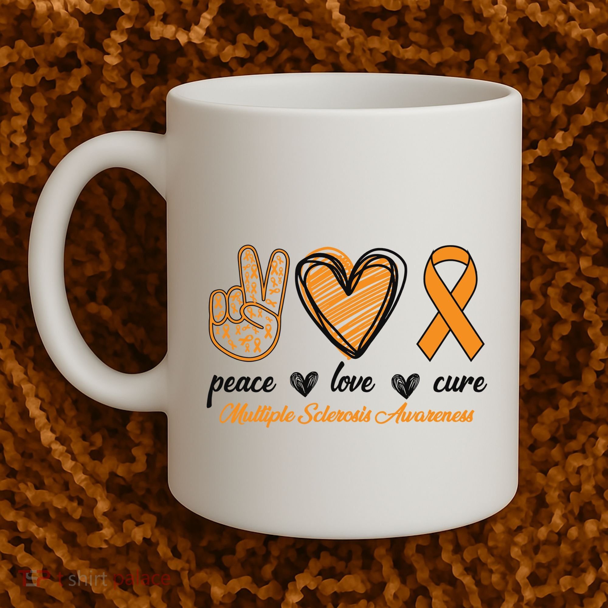 Peace Love Cure Multiple Sclerosis Coffee Mug