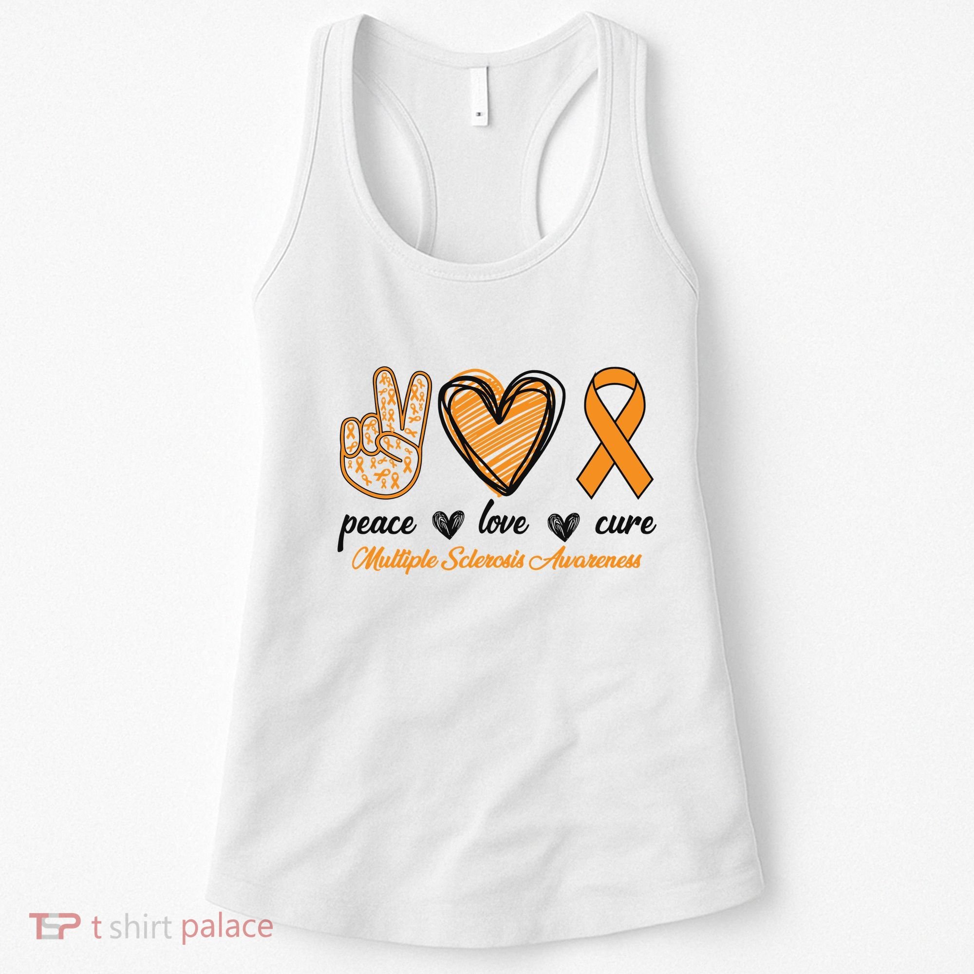 Peace Love Cure Multiple Sclerosis Women's Tank Top