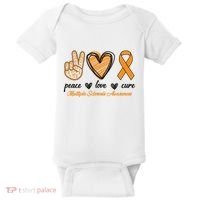 Peace Love Cure Multiple Sclerosis Baby Bodysuit thumb 0