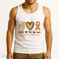 Peace Love Cure Multiple Sclerosis Tank Top thumb 3