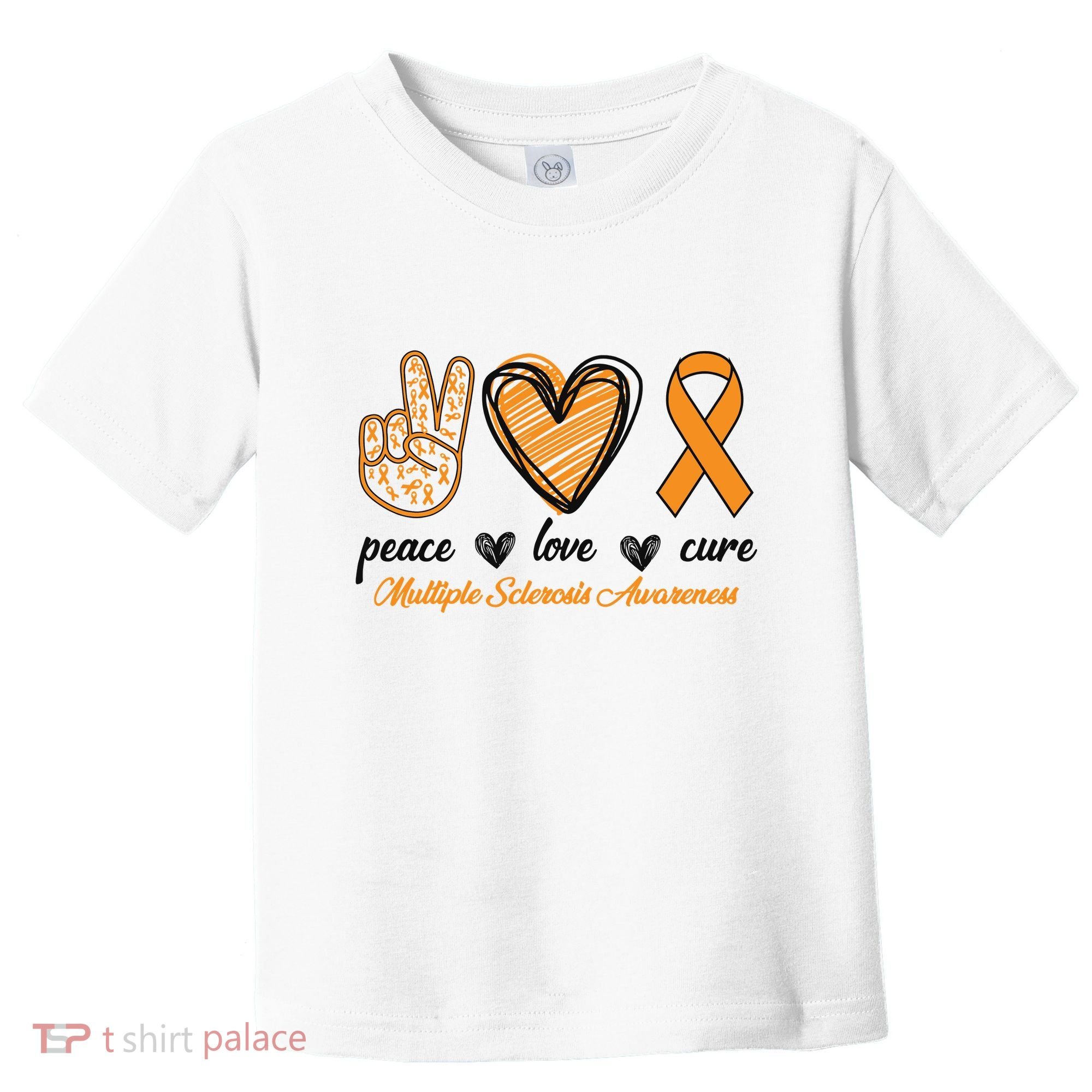 Peace Love Cure Multiple Sclerosis Toddler T-Shirt