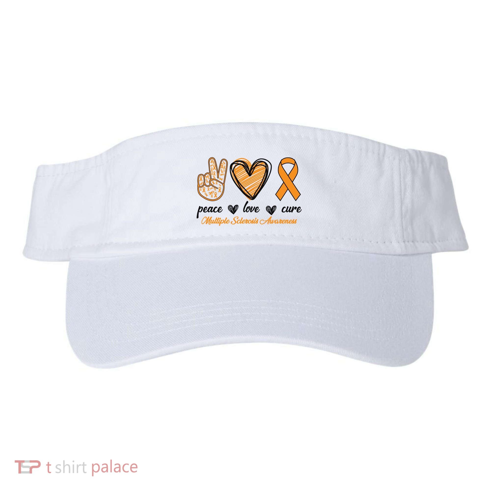 Peace Love Cure Multiple Sclerosis Visor