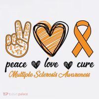 Peace Love Cure Multiple Sclerosis Women's T-Shirt thumb 6