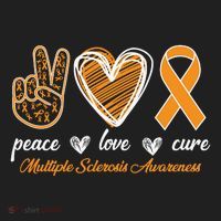 Peace Love Cure Multiple Sclerosis Women's Sweatshirt thumb 2