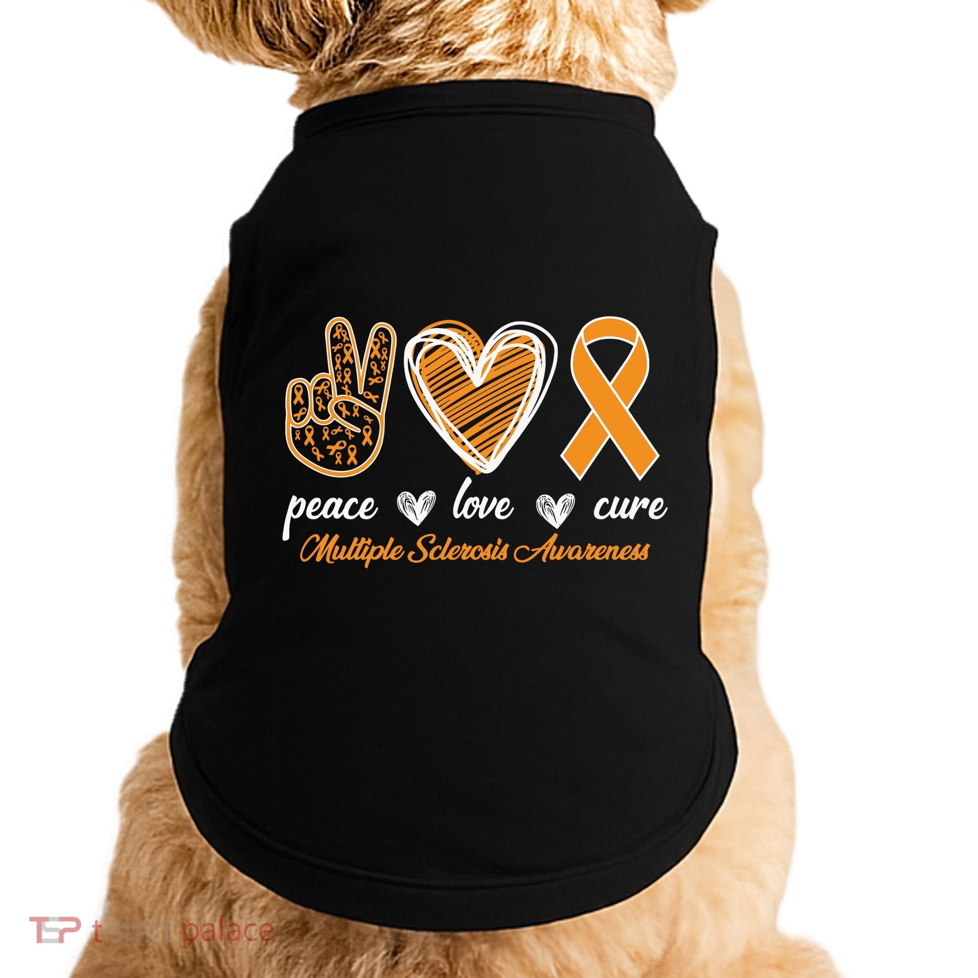 Peace Love Cure Multiple Sclerosis Doggie Tank