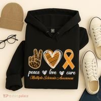 Peace Love Cure Multiple Sclerosis Hoodie thumb 4