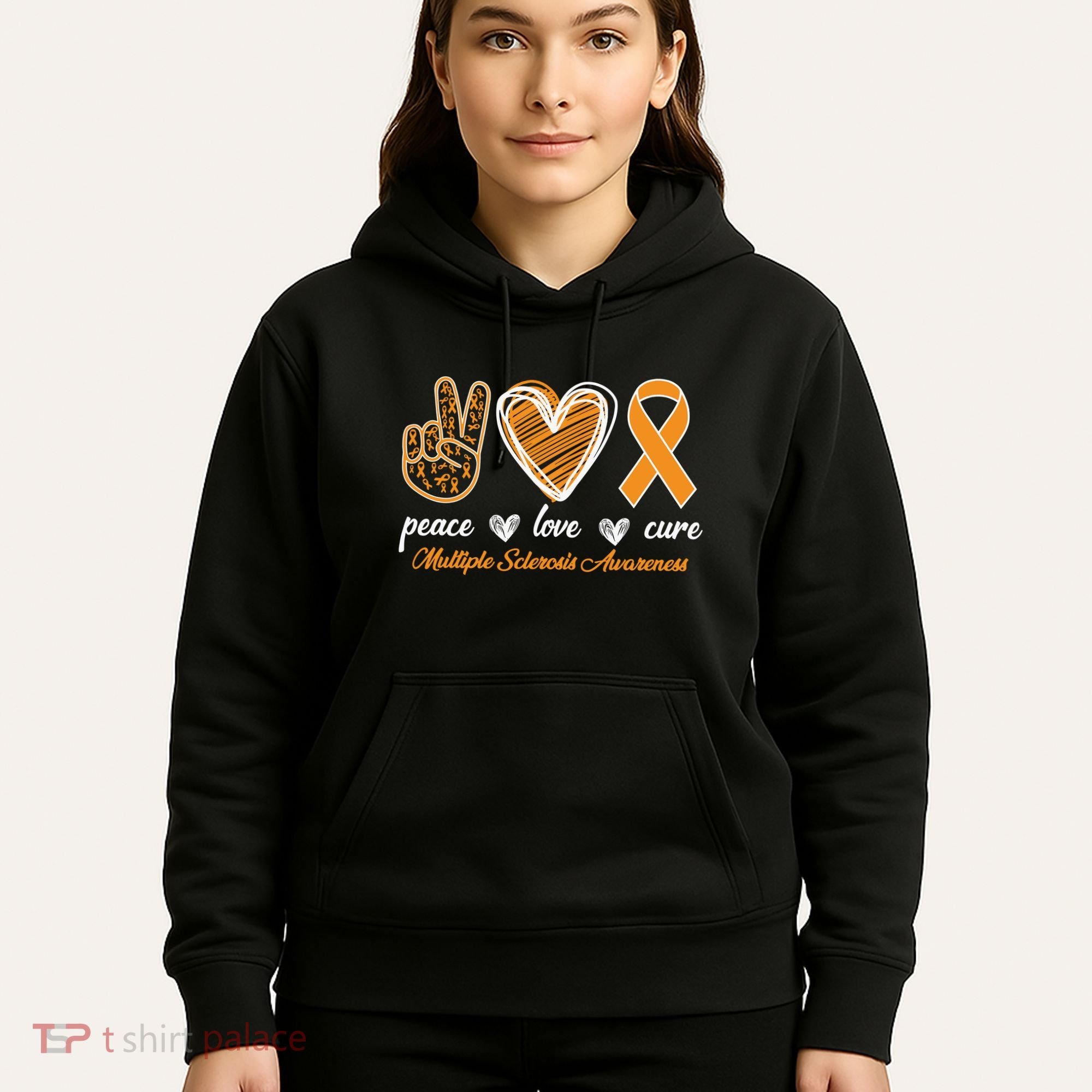 Peace Love Cure Multiple Sclerosis Hoodie