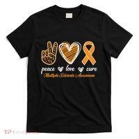 Peace Love Cure Multiple Sclerosis T-Shirt thumb 0