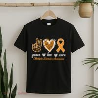 Peace Love Cure Multiple Sclerosis T-Shirt thumb 2