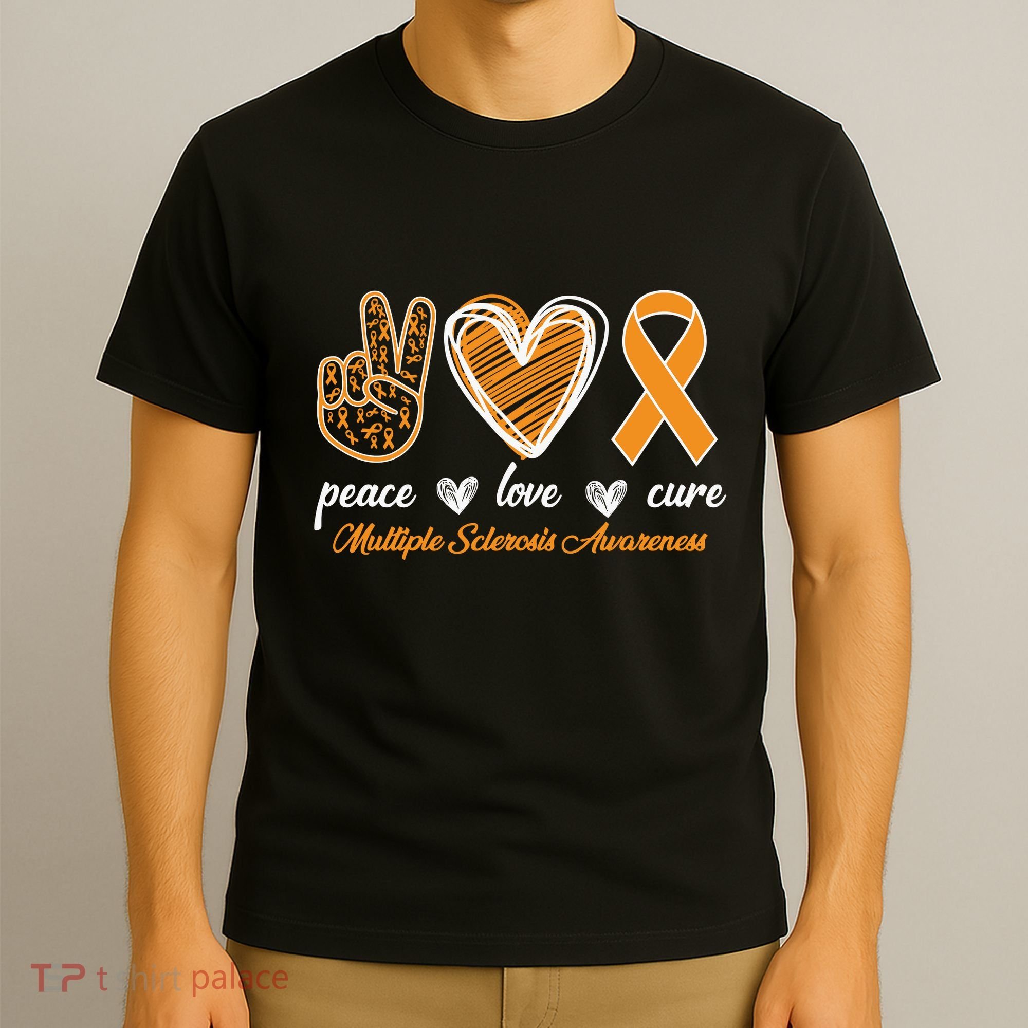 Peace Love Cure Multiple Sclerosis T-Shirt