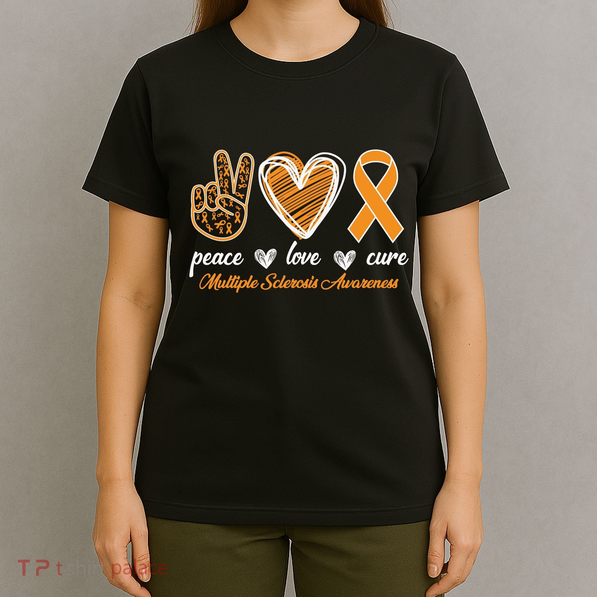 Peace Love Cure Multiple Sclerosis T-Shirt