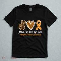 Peace Love Cure Multiple Sclerosis T-Shirt thumb 5