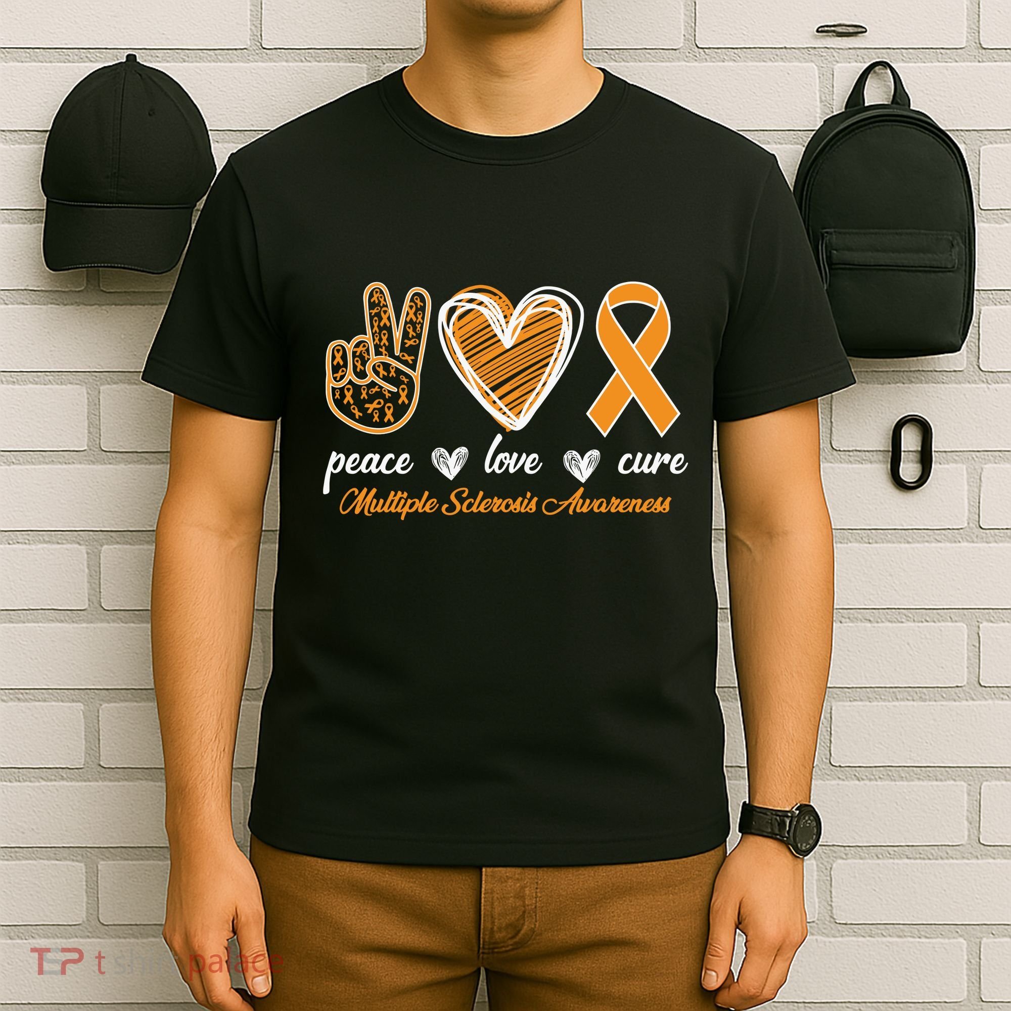 Peace Love Cure Multiple Sclerosis T-Shirt