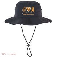 Peace Love Cure Multiple Sclerosis Bucket Hat thumb 0