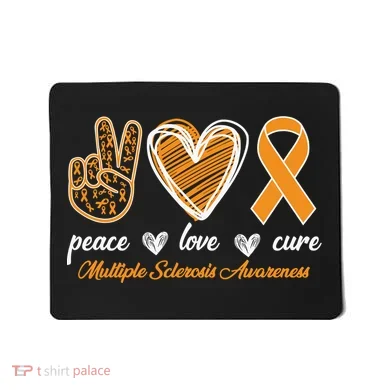 Peace Love Cure Multiple Sclerosis Mousepad