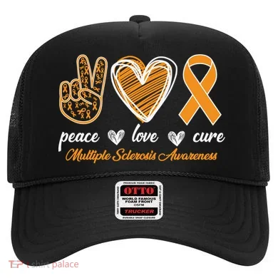 Peace Love Cure Multiple Sclerosis Hat
