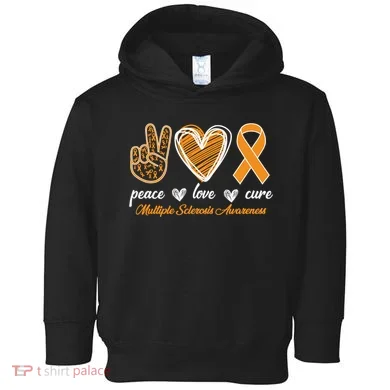 Peace Love Cure Multiple Sclerosis Toddler Hoodie