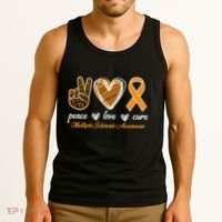 Peace Love Cure Multiple Sclerosis Tank Top thumb 3