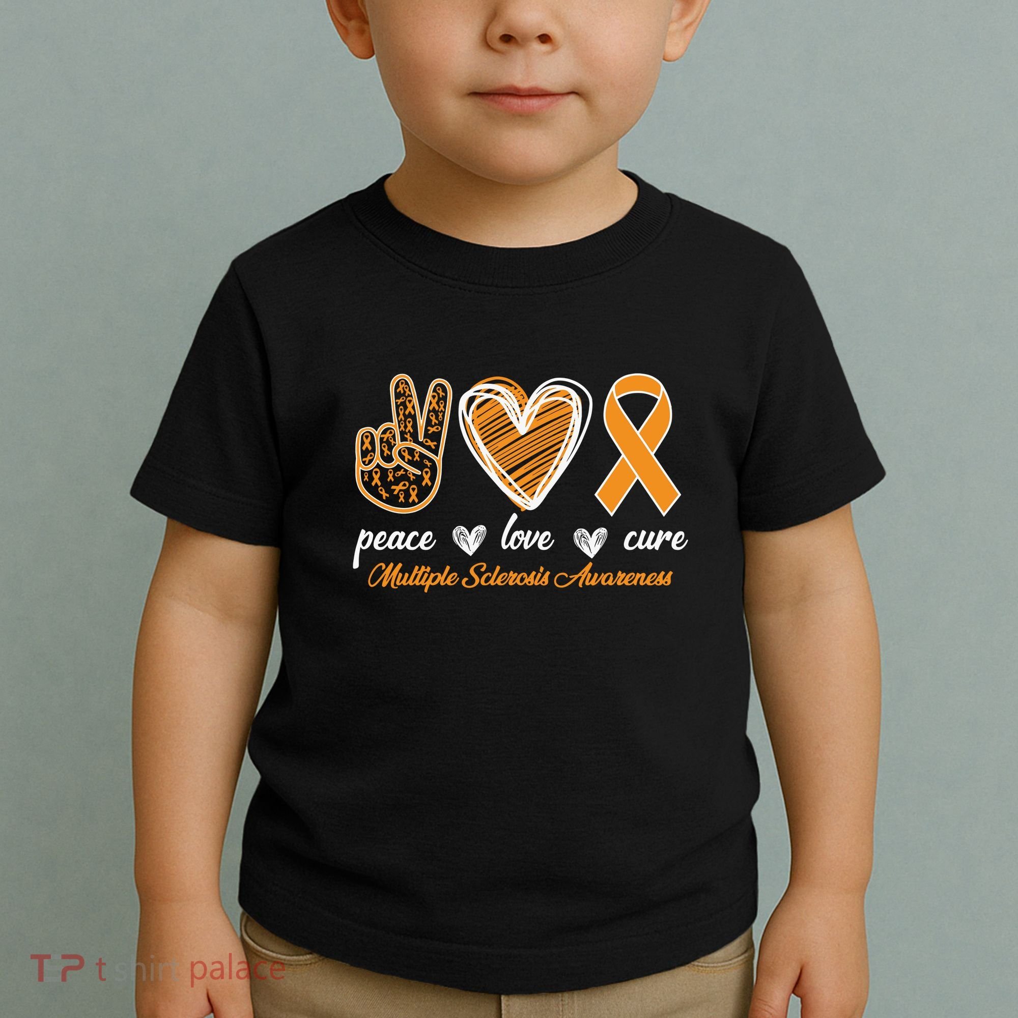 Peace Love Cure Multiple Sclerosis Toddler T-Shirt