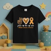 Peace Love Cure Multiple Sclerosis Toddler T-Shirt thumb 3