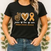 Peace Love Cure Multiple Sclerosis Women's T-Shirt thumb 2