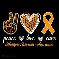 Peace Love Cure Multiple Sclerosis Women's T-Shirt thumb 6