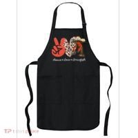 Peace Love Crawfish Leopard Crawfish Boil Cajun Lobster Apron thumb 0