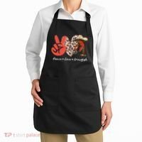 Peace Love Crawfish Leopard Crawfish Boil Cajun Lobster Apron thumb 2