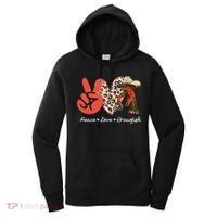 Peace Love Crawfish Leopard Crawfish Boil Cajun Lobster Women's Hoodie thumb 0