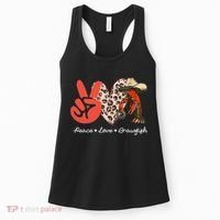 Peace Love Crawfish Leopard Crawfish Boil Cajun Lobster Women's Tank Top thumb 0
