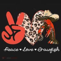 Peace Love Crawfish Leopard Crawfish Boil Cajun Lobster Women's Tank Top thumb 5