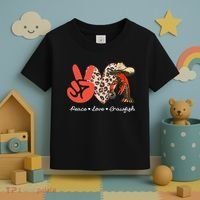 Peace Love Crawfish Leopard Crawfish Boil Cajun Lobster Toddler T-Shirt thumb 3