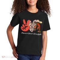 Peace Love Crawfish Leopard Crawfish Boil Cajun Lobster Kids T-Shirt thumb 2