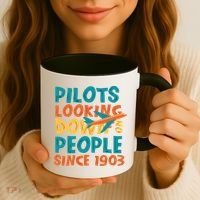 Pilots Looking Down On People Since 1903 Funny Coffee Mug thumb 3