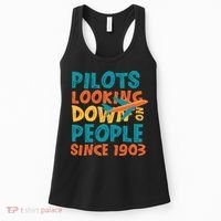 Pilots Looking Down On People Since 1903 Funny Women's Tank Top thumb 0