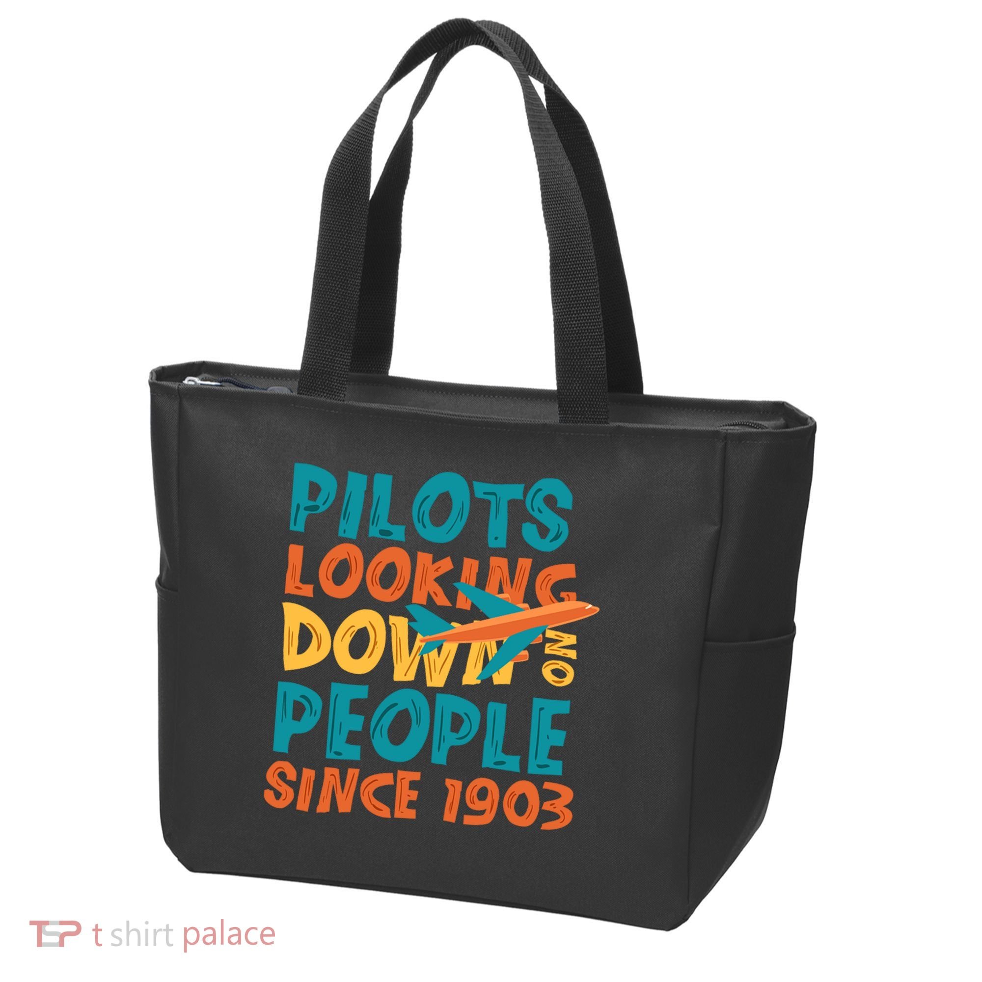 Pilots Looking Down On People Since 1903 Funny Tote Bag