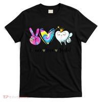 Peace Love Dental Hygienist Dental Assistant Dentist Office T-Shirt thumb 0