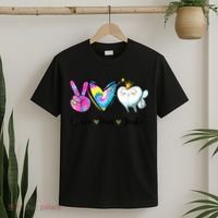 Peace Love Dental Hygienist Dental Assistant Dentist Office T-Shirt thumb 2