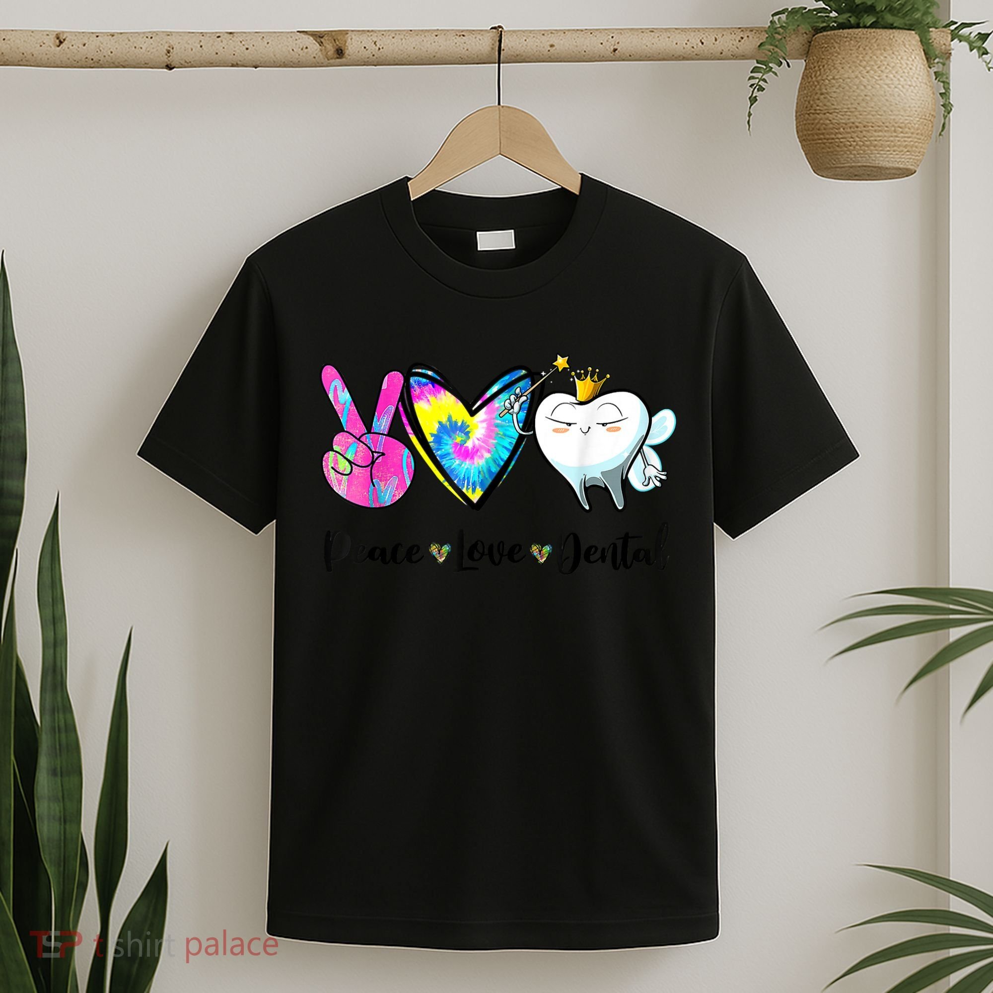 Peace Love Dental Hygienist Dental Assistant Dentist Office T-Shirt