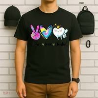 Peace Love Dental Hygienist Dental Assistant Dentist Office T-Shirt thumb 6