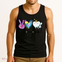 Peace Love Dental Hygienist Dental Assistant Dentist Office Tank Top thumb 3