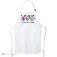 Peace Love Dogs Lover Puppy Paw Dog Apron thumb 0