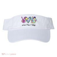 Peace Love Dogs Lover Puppy Paw Dog Visor thumb 0