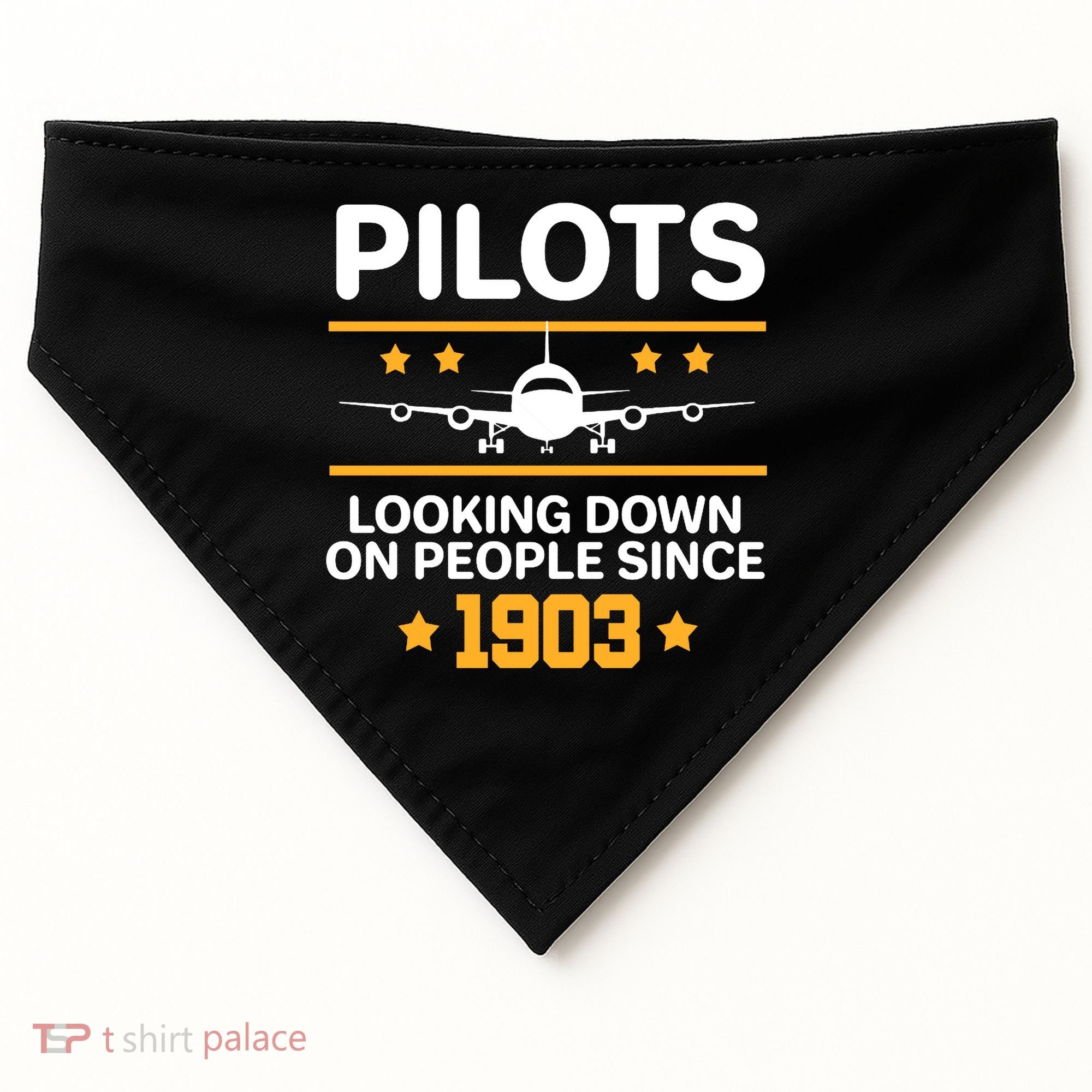 Pilots Looking Down On People Since 1903 USA-Made Doggie Bandana