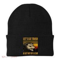 Possum LetS Eat Trash And Get Hit By A Car Beanie thumb 0