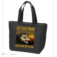 Possum LetS Eat Trash And Get Hit By A Car Tote Bag thumb 3