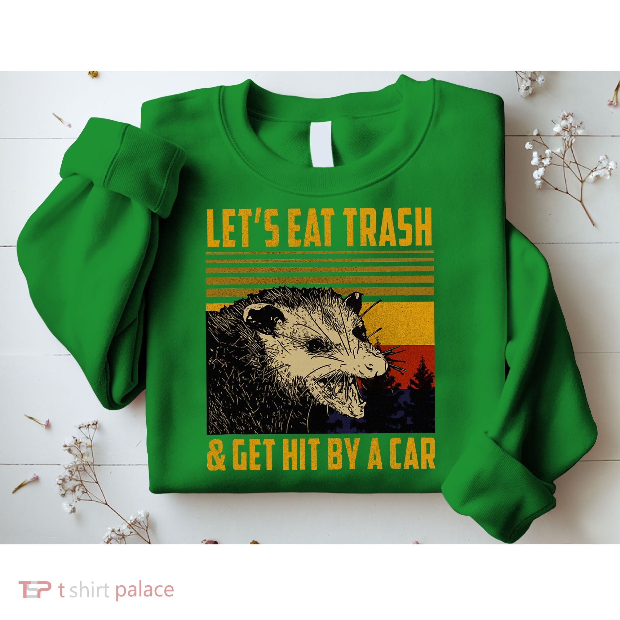 Possum LetS Eat Trash And Get Hit By A Car Sweatshirt