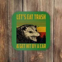 Possum LetS Eat Trash And Get Hit By A Car Coaster thumb 0