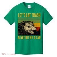 Possum LetS Eat Trash And Get Hit By A Car Kids T-Shirt thumb 0