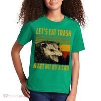 Possum LetS Eat Trash And Get Hit By A Car Kids T-Shirt thumb 2